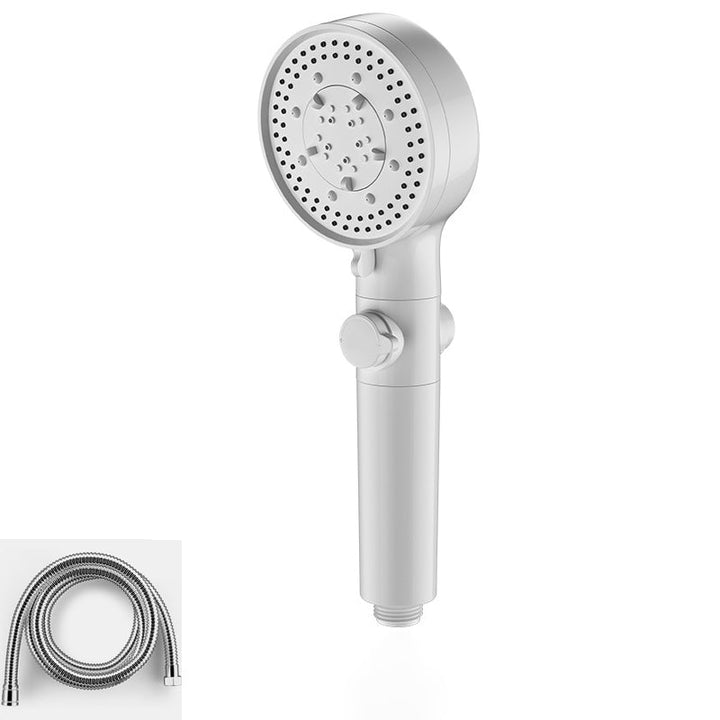Lisslune | Bathroom Showerhead 5-Spray Round Handheld Shower Holder Wall Mount Showerhead