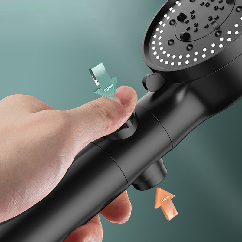 Lisslune | Bathroom Showerhead 5-Spray Round Handheld Shower Holder Wall Mount Showerhead