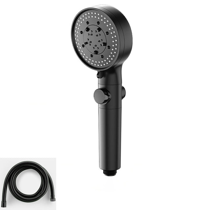 Lisslune | Bathroom Showerhead 5-Spray Round Handheld Shower Holder Wall Mount Showerhead