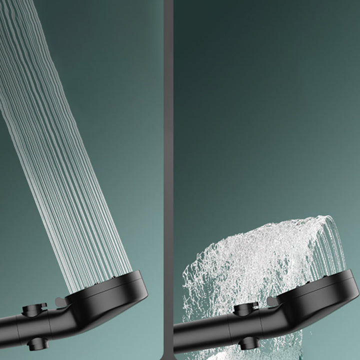 Lisslune | Bathroom Showerhead 5-Spray Round Handheld Shower Holder Wall Mount Showerhead