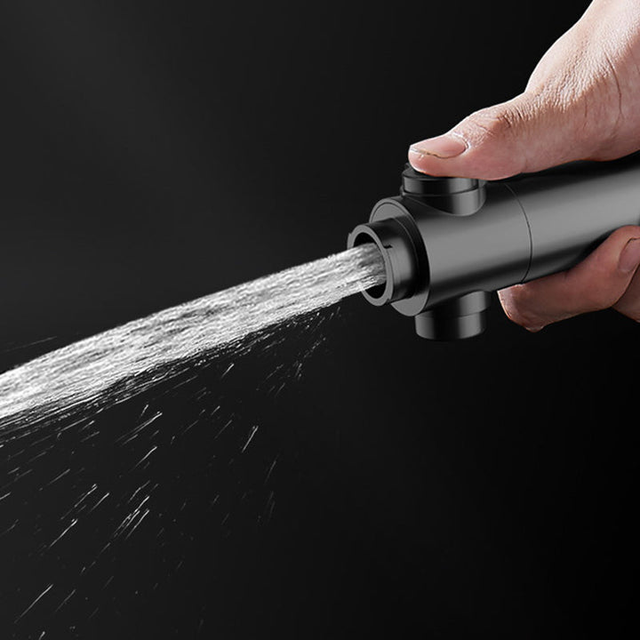 Lisslune | Bathroom Showerhead 5-Spray Round Handheld Shower Holder Wall Mount Showerhead