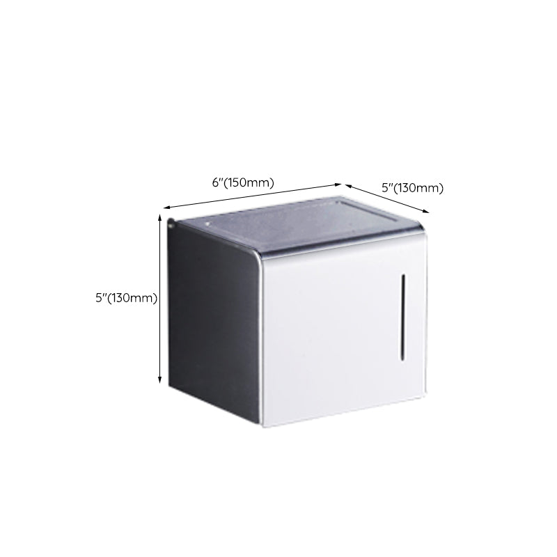Lisslune | Silver Modern Bathroom Accessory Set with Bath Shelf/Towel Holder & Bathrobe Hook
