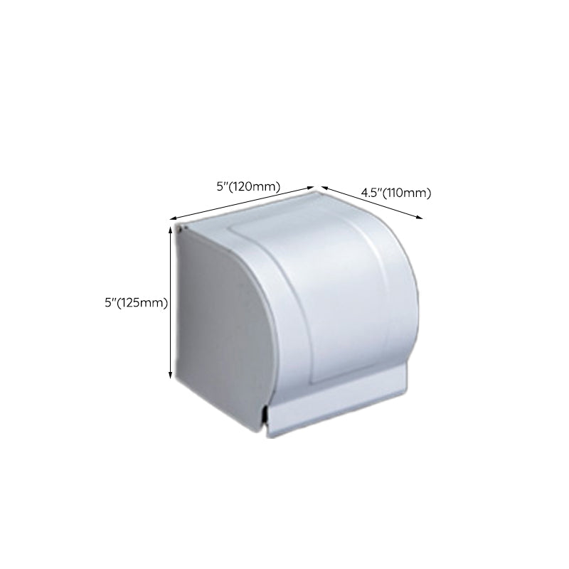 Lisslune | Silver Modern Bathroom Accessory Set with Bath Shelf/Towel Holder & Bathrobe Hook