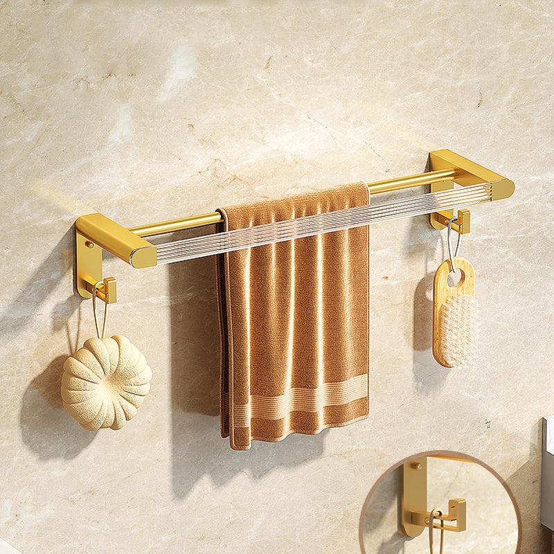 Lisslune | Modern Bathroom Hardware Set Towel Holder Bathroom Shelf Gray/Gold Bathroom Hardware Set