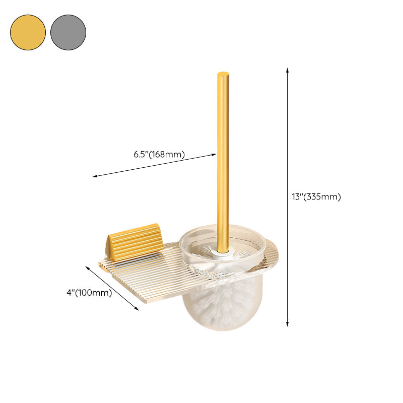 Lisslune | Modern Bathroom Hardware Set Towel Holder Bathroom Shelf Gray/Gold Bathroom Hardware Set