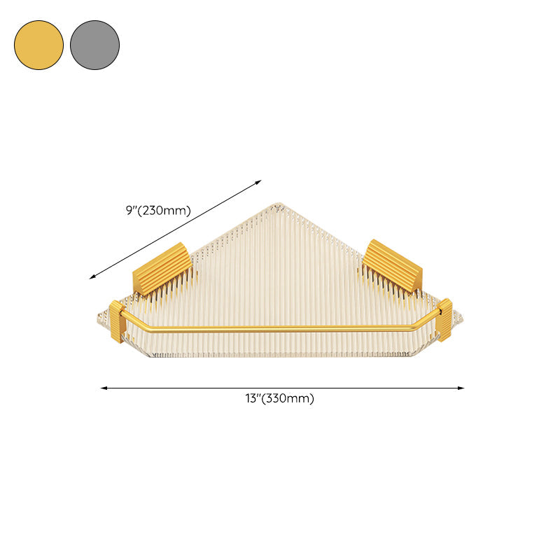 Lisslune | Modern Bathroom Hardware Set Towel Holder Bathroom Shelf Gray/Gold Bathroom Hardware Set