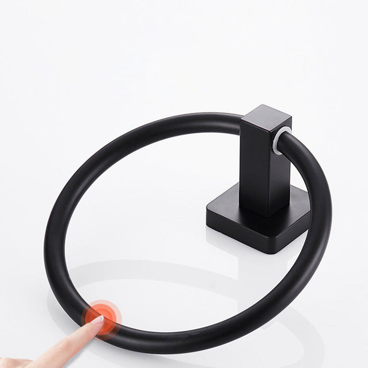 Lisslune | Traditional Metal Bathroom Hardware Set Wall Hooks/Towel Bar/Ring & Paper Holder