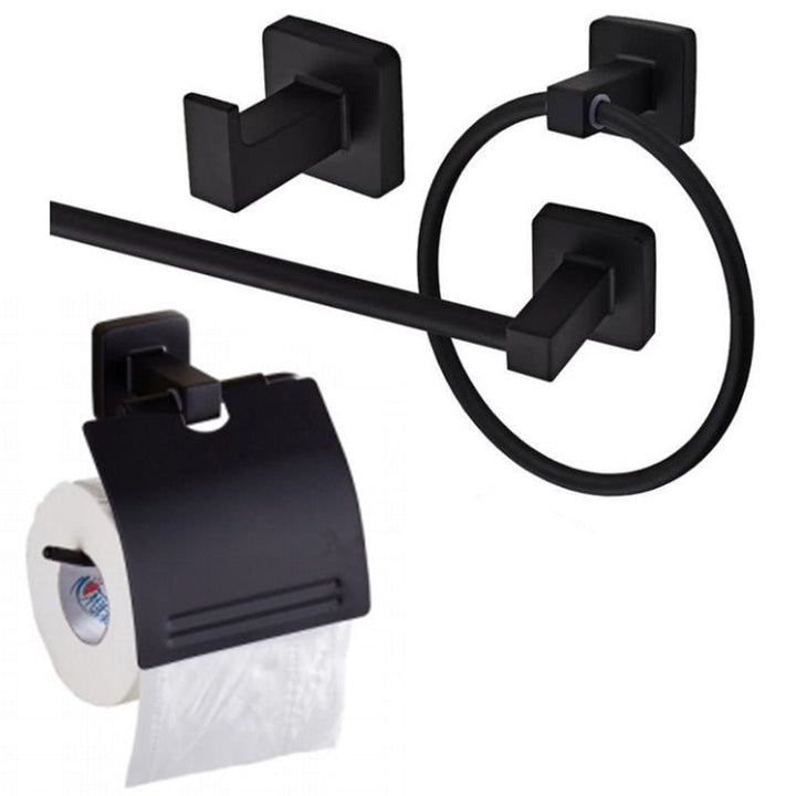 Lisslune | Traditional Metal Bathroom Hardware Set Wall Hooks/Towel Bar/Ring & Paper Holder