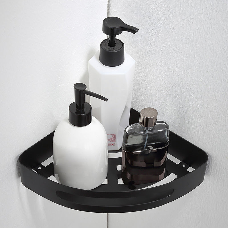 Lisslune | Modern Bathroom Accessory Set Bath Shelf Towel Holder Matte Black Bath Hardware Set