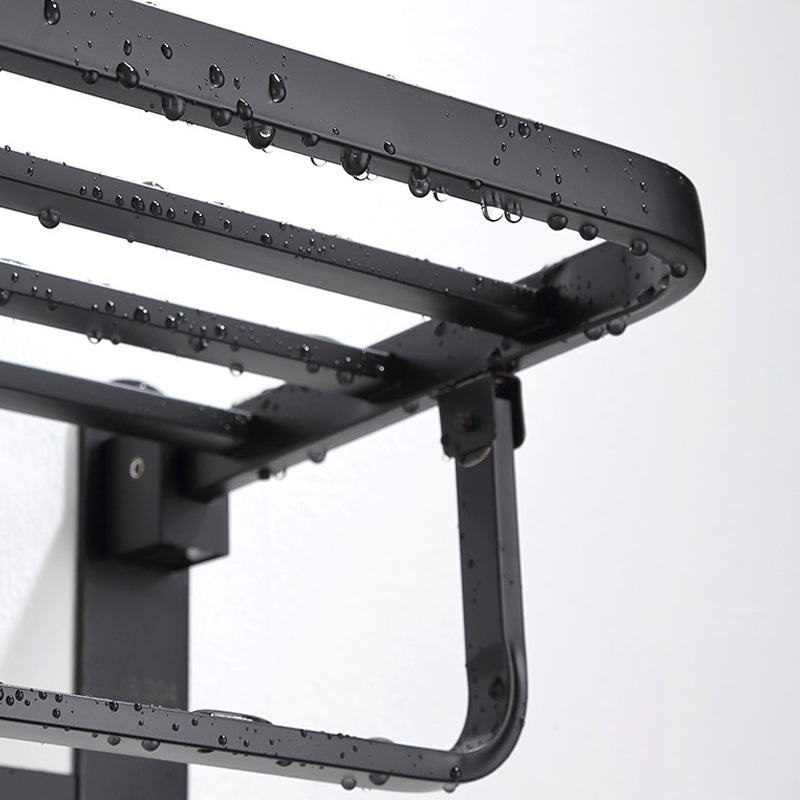 Lisslune | Modern Bathroom Accessory Set Bath Shelf Towel Holder Matte Black Bath Hardware Set