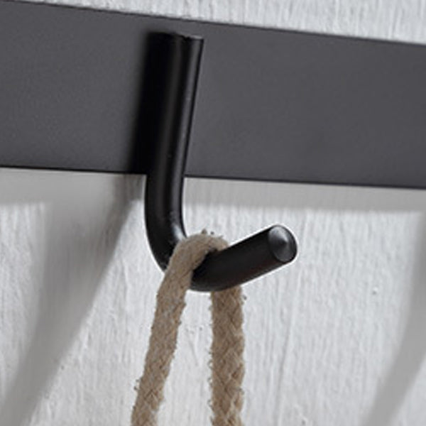 Lisslune | Modern Bathroom Accessory Set Bath Shelf Towel Holder Matte Black Bath Hardware Set