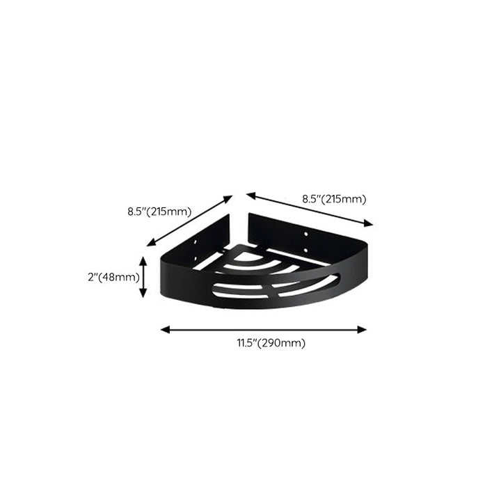 Lisslune | Modern Bathroom Accessory Set Bath Shelf Towel Holder Matte Black Bath Hardware Set