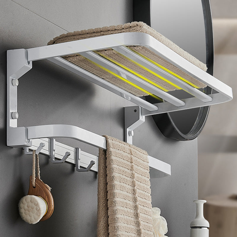 Lisslune | Modern Bathroom Accessories Set Towel Bar Bathroom Shelf White Bathroom Accessories Set