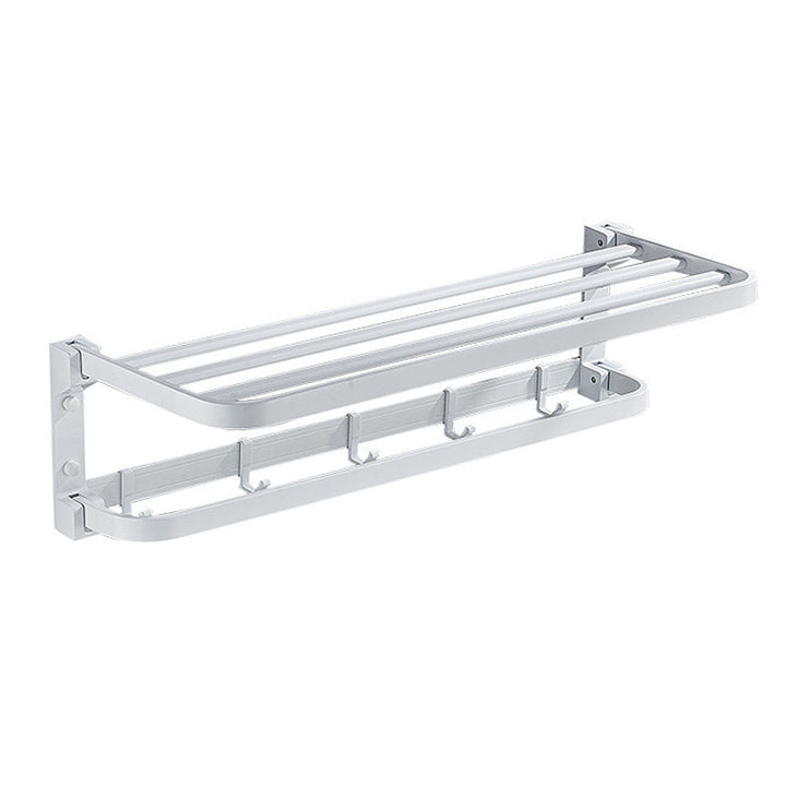 Lisslune | Modern Bathroom Accessories Set Towel Bar Bathroom Shelf White Bathroom Accessories Set