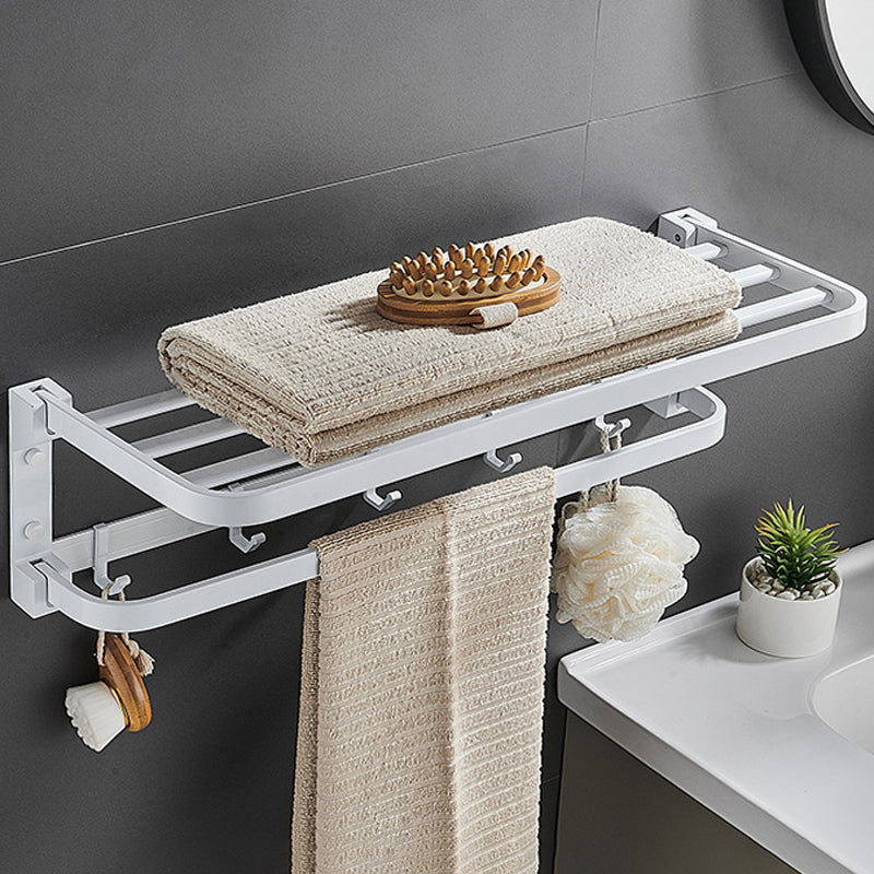 Lisslune | Modern Bathroom Accessories Set Towel Bar Bathroom Shelf White Bathroom Accessories Set