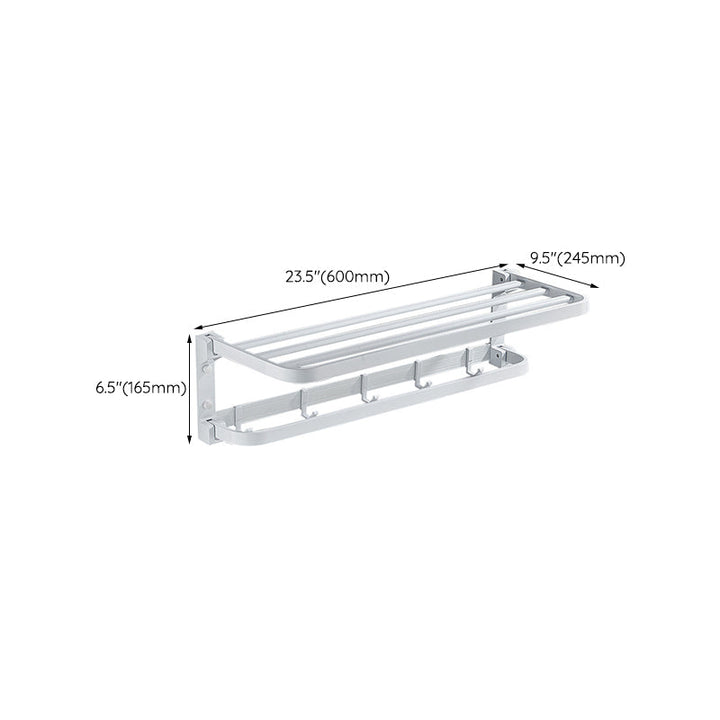Lisslune | Modern Bathroom Accessories Set Towel Bar Bathroom Shelf White Bathroom Accessories Set