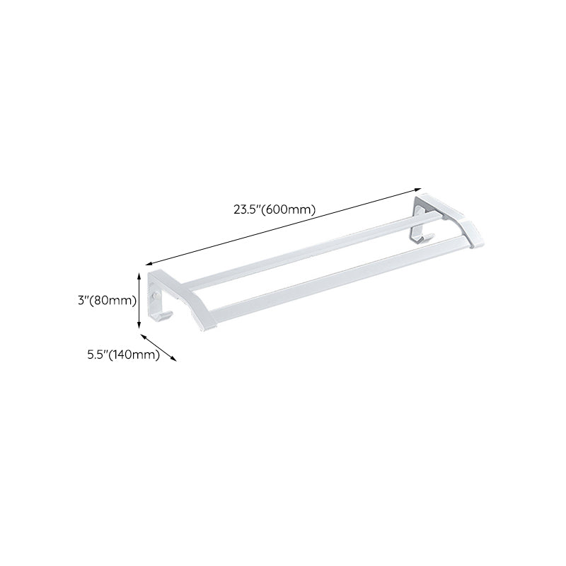 Lisslune | Modern Bathroom Accessories Set Towel Bar Bathroom Shelf White Bathroom Accessories Set