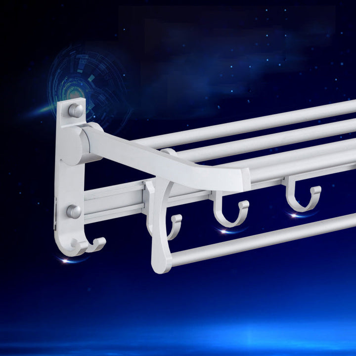Lisslune | Silver Contemporary Bathroom Hardware Set Stainless Steel Aluminum Bathroom Set