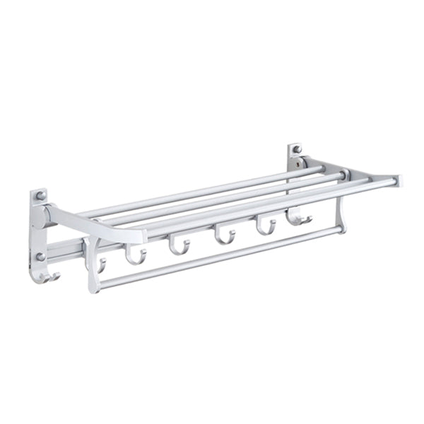 Lisslune | Silver Contemporary Bathroom Hardware Set Stainless Steel Aluminum Bathroom Set