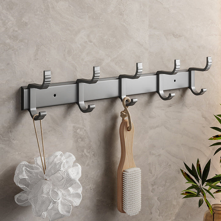 Lisslune | Modern Metal Bathroom Accessory Set Polished Silver Bathroom Shelf/Paper Holder/Roben Hook
