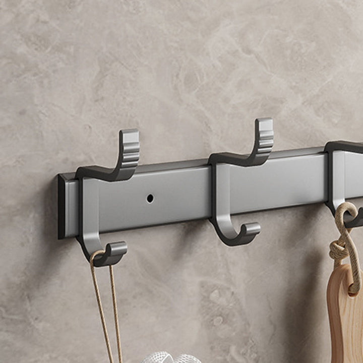 Lisslune | Modern Metal Bathroom Accessory Set Polished Silver Bathroom Shelf/Paper Holder/Roben Hook