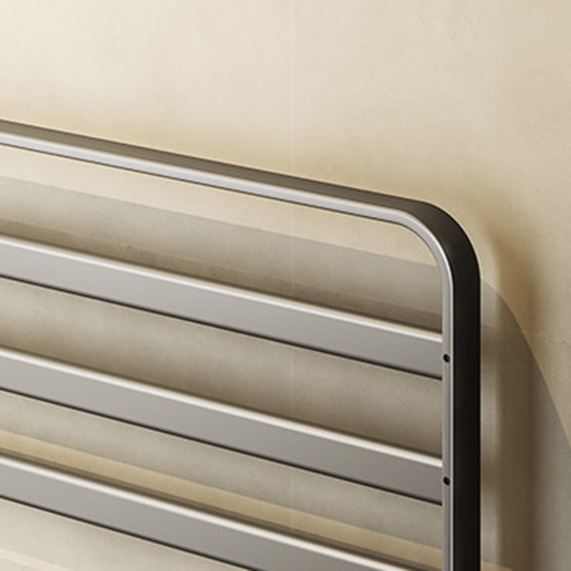 Lisslune | Contemporary Bathroom Accessory Set Gray Aluminum Bathroom Shelf/Towel Holder/Bathtub Hook