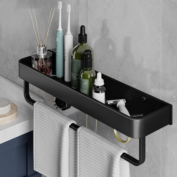 Lisslune | Contemporary Bathroom Accessories Hardware Set Aluminum Bathroom Shelf