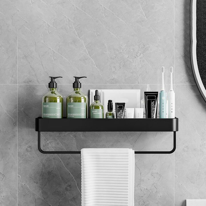 Lisslune | Contemporary Bathroom Accessories Hardware Set Aluminum Bathroom Shelf