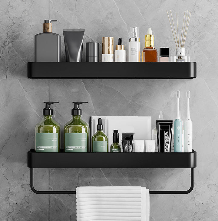 Lisslune | Contemporary Bathroom Accessories Hardware Set Aluminum Bathroom Shelf