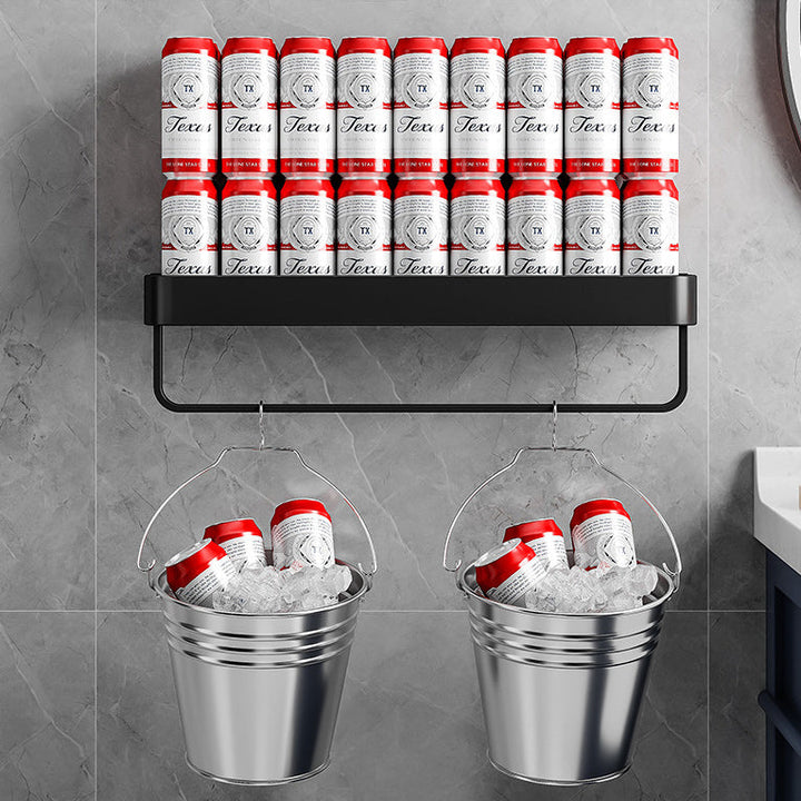 Lisslune | Contemporary Bathroom Accessories Hardware Set Aluminum Bathroom Shelf