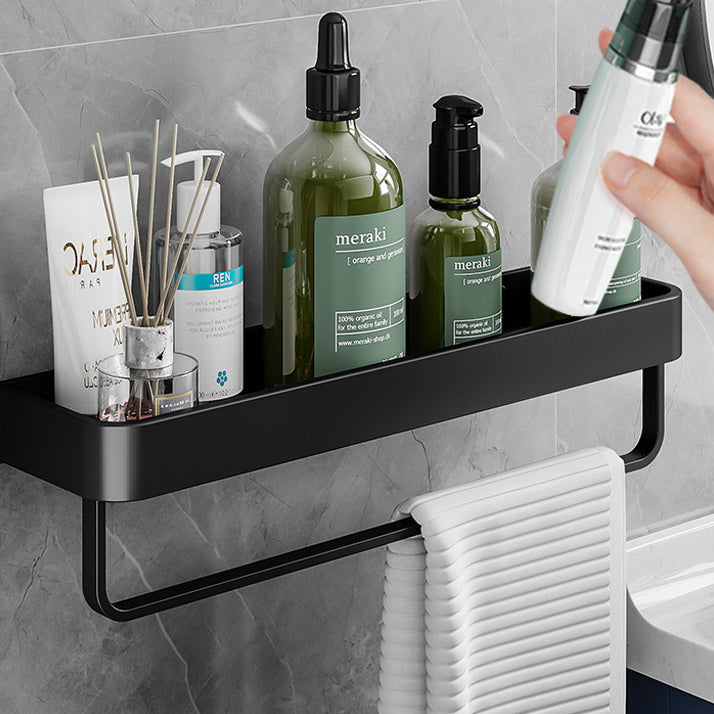Lisslune | Contemporary Bathroom Accessories Hardware Set Aluminum Bathroom Shelf