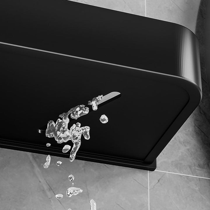 Lisslune | Contemporary Bathroom Accessories Hardware Set Aluminum Bathroom Shelf