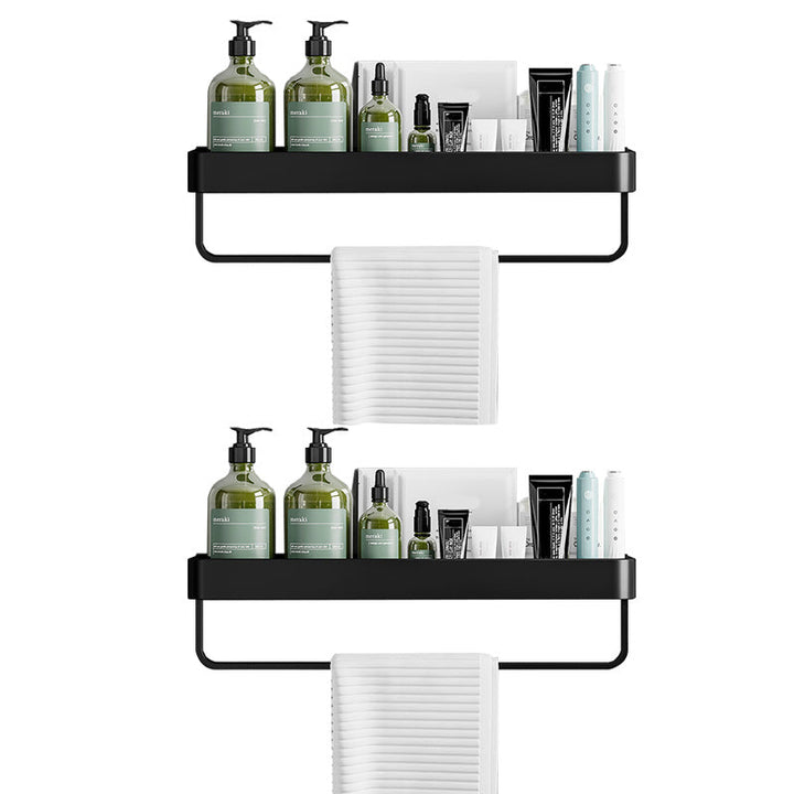 Lisslune | Contemporary Bathroom Accessories Hardware Set Aluminum Bathroom Shelf