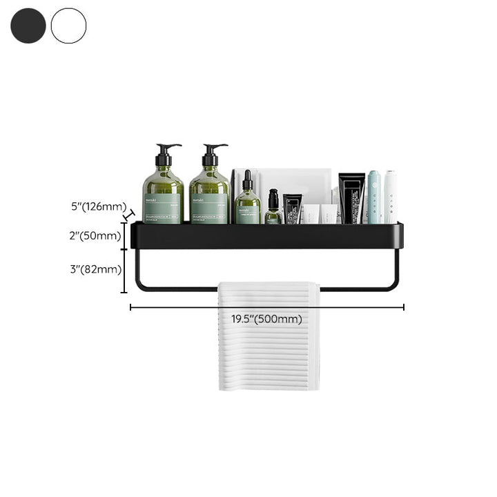 Lisslune | Contemporary Bathroom Accessories Hardware Set Aluminum Bathroom Shelf