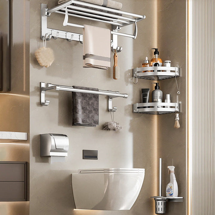 Lisslune | Traditional Bath Shelf Bathroom Accessories Hardware Set Stainless Steel Bathroom Set