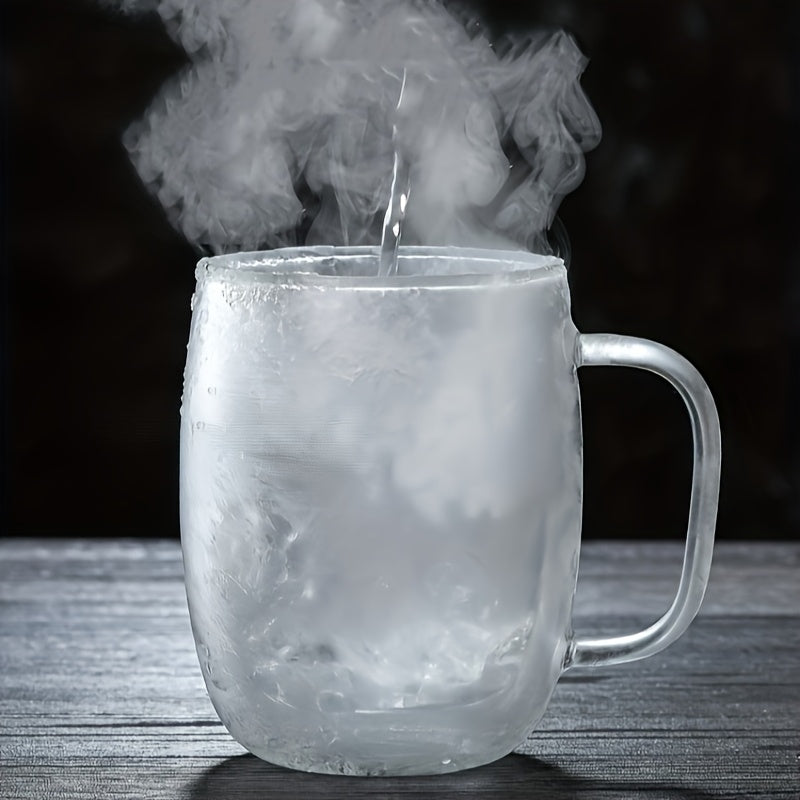Lisslune | ThermoSip Double-walled Glass Mug – Borosilicate Glass, Heat Resistant & Elegant