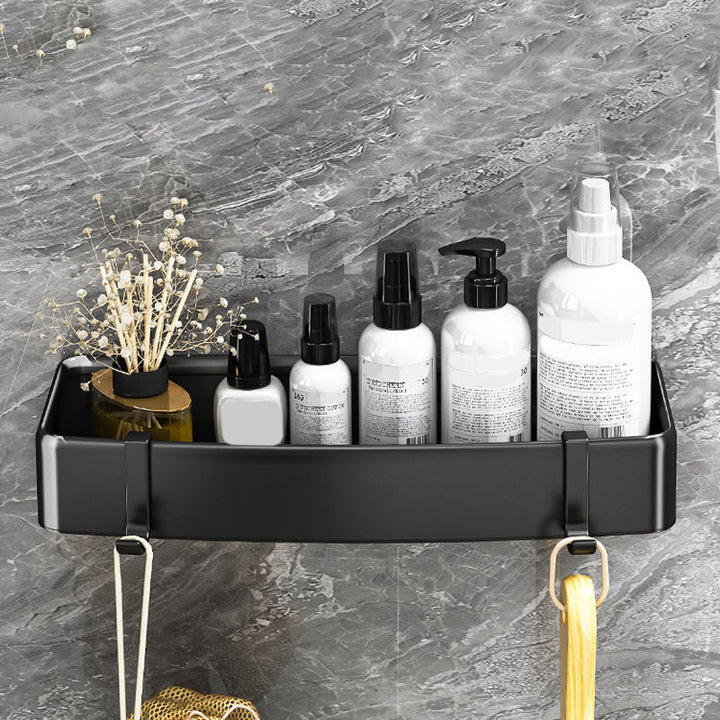 Lisslune | Modern Black-White Metal Bath Hardware Set Bath Rack Bathroom Hardware Set