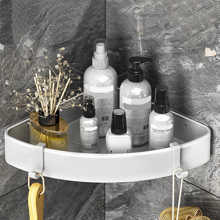 Lisslune | Modern Black-White Metal Bath Hardware Set Bath Rack Bathroom Hardware Set