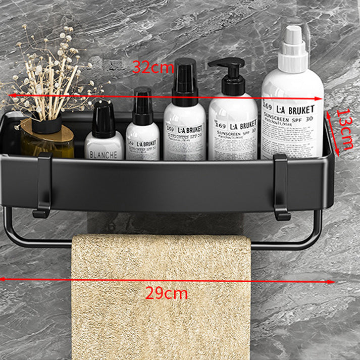 Lisslune | Modern Black-White Metal Bath Hardware Set Bath Rack Bathroom Hardware Set