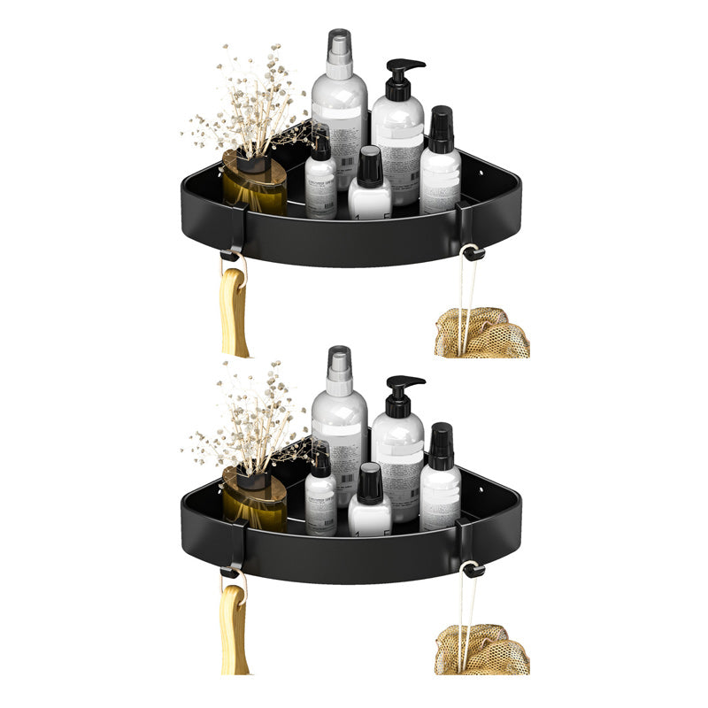 Lisslune | Modern Black-White Metal Bath Hardware Set Bath Rack Bathroom Hardware Set