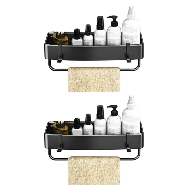 Lisslune | Modern Black-White Metal Bath Hardware Set Bath Rack Bathroom Hardware Set