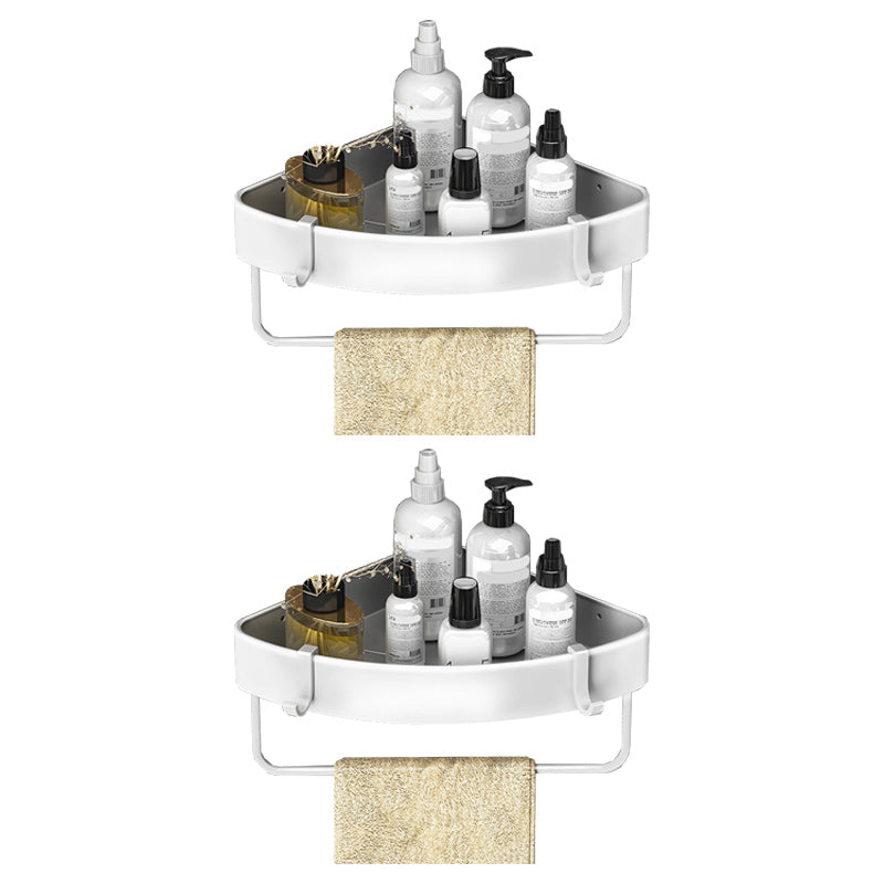 Lisslune | Modern Black-White Metal Bath Hardware Set Bath Rack Bathroom Hardware Set
