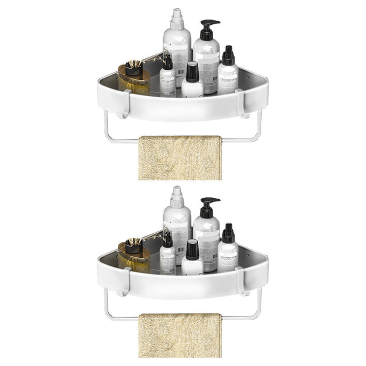 Lisslune | Modern Black-White Metal Bath Hardware Set Bath Rack Bathroom Hardware Set