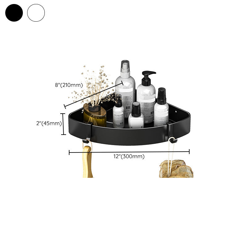 Lisslune | Modern Black-White Metal Bath Hardware Set Bath Rack Bathroom Hardware Set