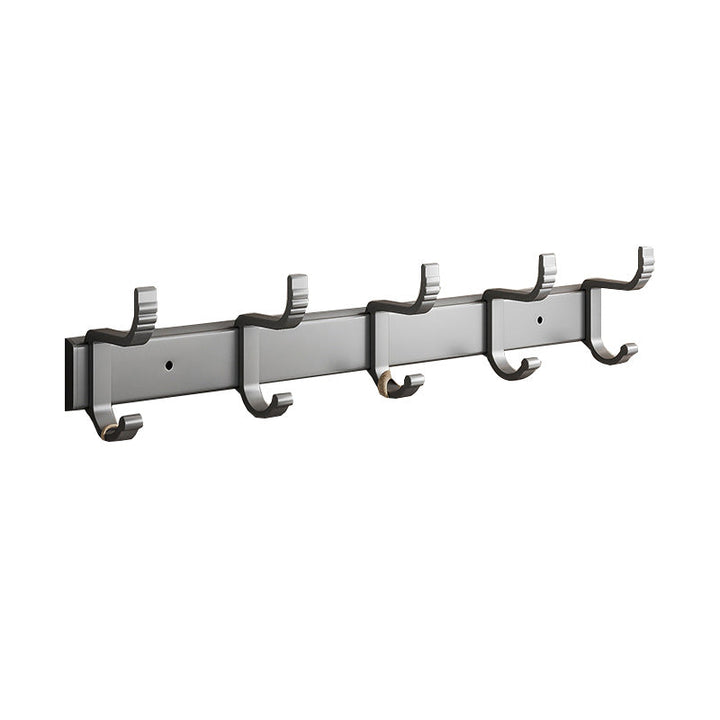 Lisslune | Gray Aluminum Bathroom Accessory Set Contemporary Bath Shelf