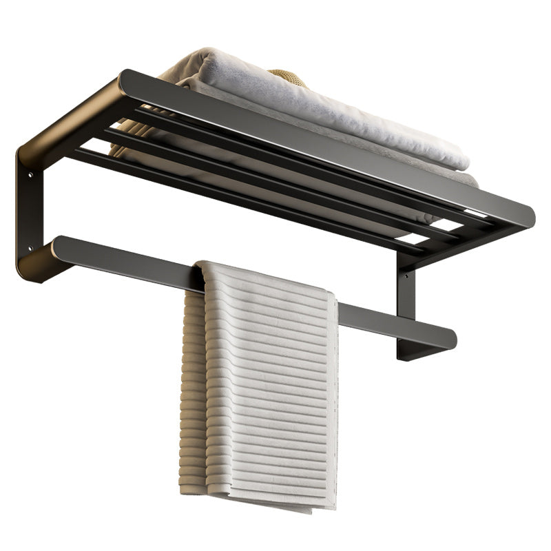 Lisslune | Modern Bathroom Accessory Set Black Towel Bar Bathroom Shelf Bathroom Accessory Set