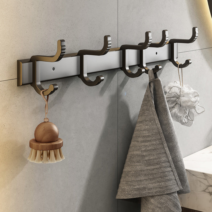 Lisslune | Modern Bathroom Accessory Set Black Towel Bar Bathroom Shelf Bathroom Accessory Set