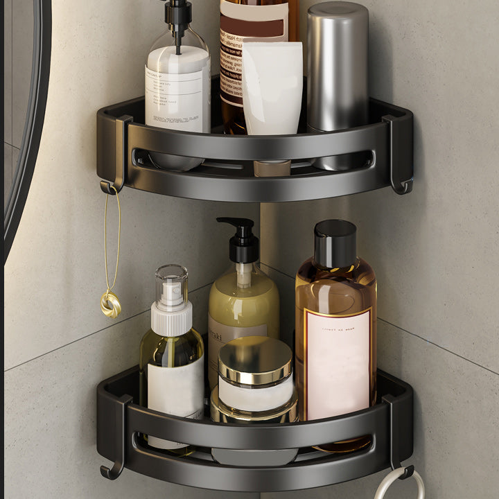 Lisslune | Modern Bathroom Accessory Set Black Towel Bar Bathroom Shelf Bathroom Accessory Set