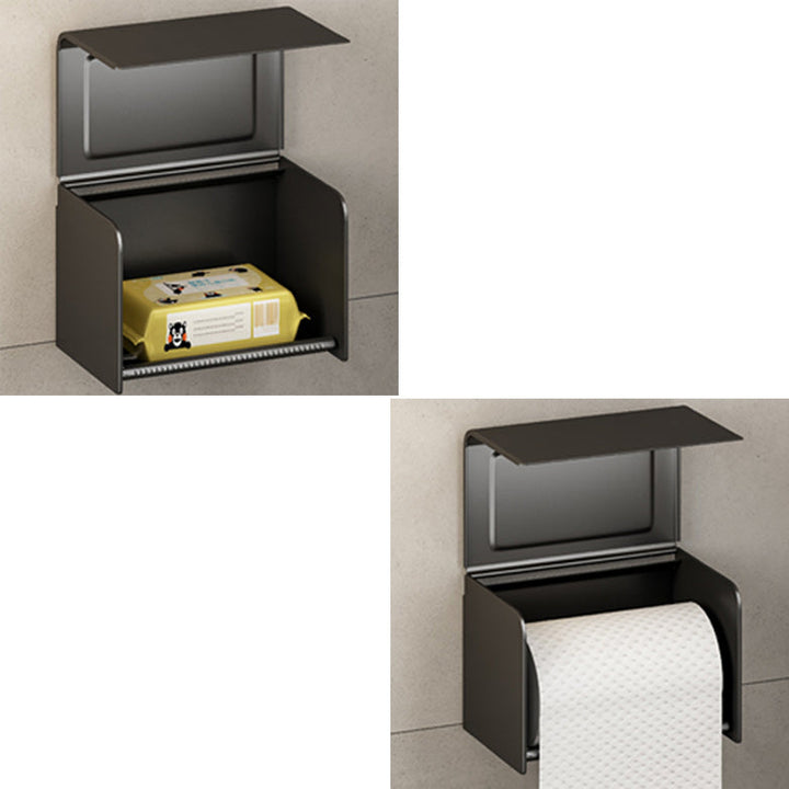 Lisslune | Modern Bathroom Accessory Set Black Towel Bar Bathroom Shelf Bathroom Accessory Set