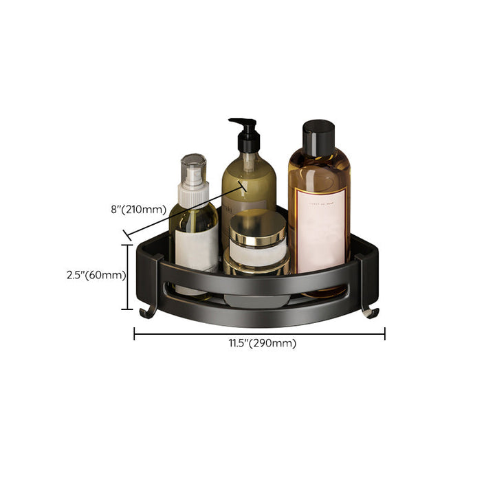 Lisslune | Modern Bathroom Accessory Set Black Towel Bar Bathroom Shelf Bathroom Accessory Set